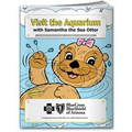 Action Pack Color Book W/Crayons & Sleeve- Visit the Aquarium with Samantha